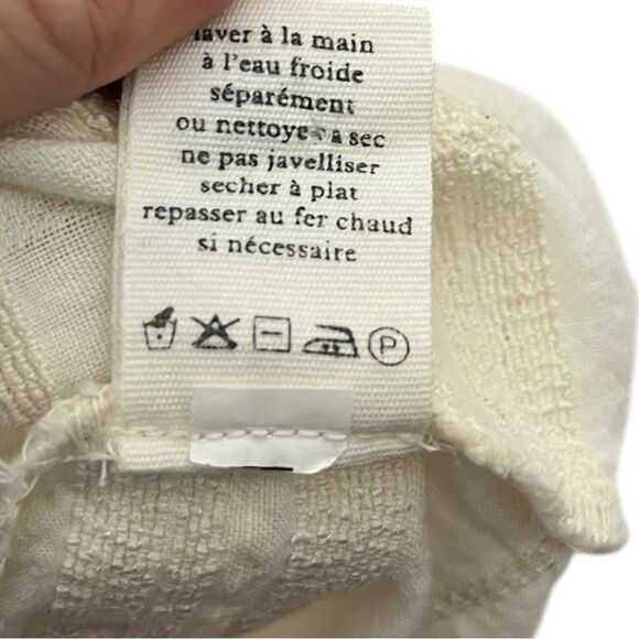 Ace & Jig Tunic Dress Women’s Size Small Cream Pink Orange Striped Gauze Belted - Picture 6 of 8